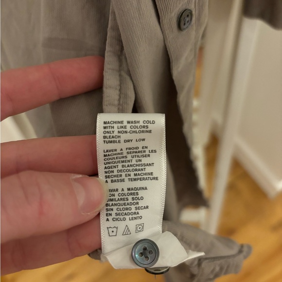 Like new James Perse long fine corduroy shirt dress - Picture 4 of 4